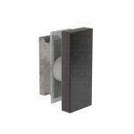 90 Degree Connector for SQ Roller System – Polished Gun Metal