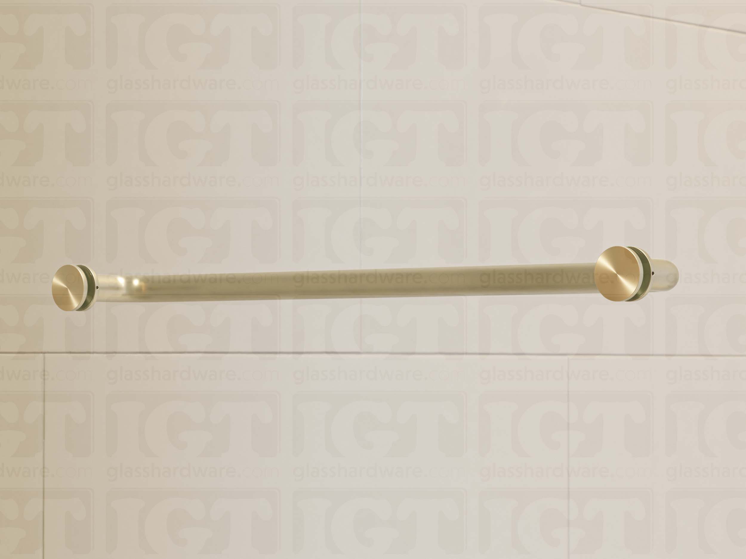 Cap Fittings for Round Pull Handle and Towel Bar with Cone Bolt - Brushed Nickel - Image 6