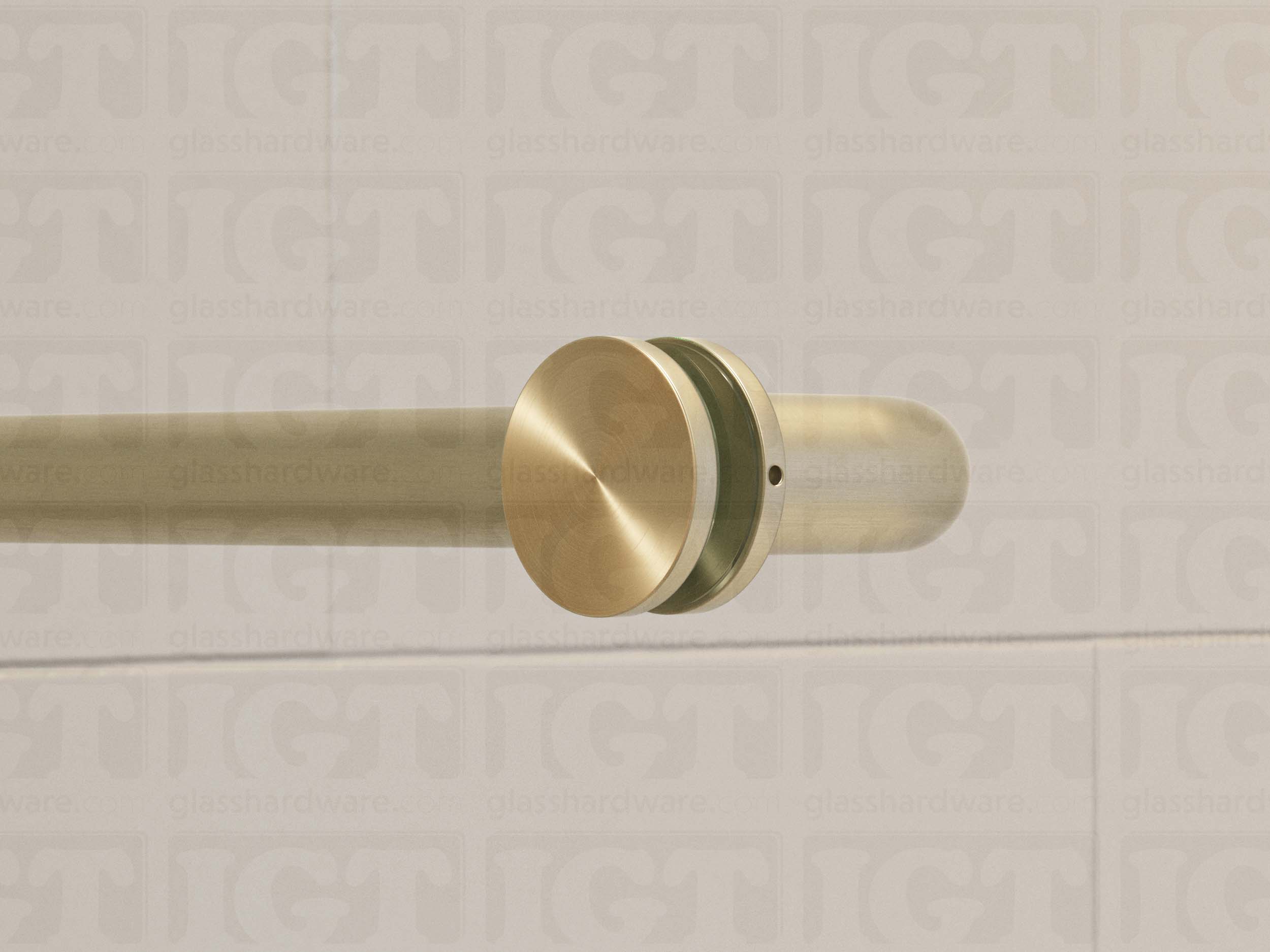 Cap Fittings for Round Pull Handle and Towel Bar with Cone Bolt - Brushed Nickel - Image 5