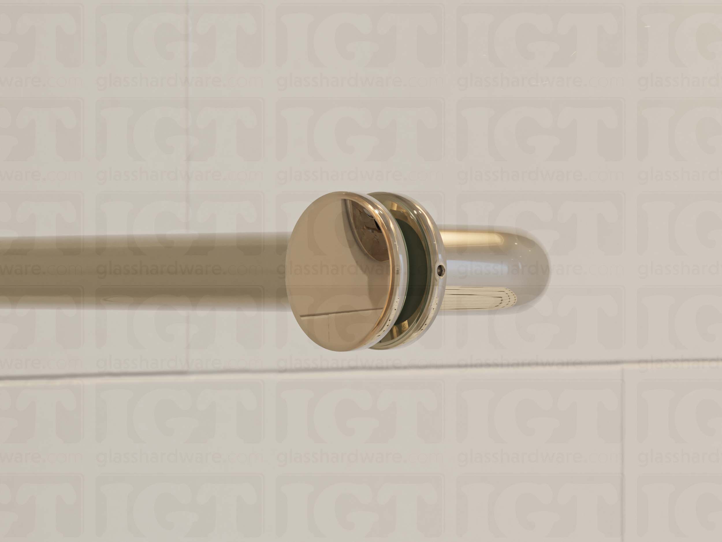 Cap Fittings for Round Pull Handle and Towel Bar with Cone Bolt - Chrome Polished - Image 5