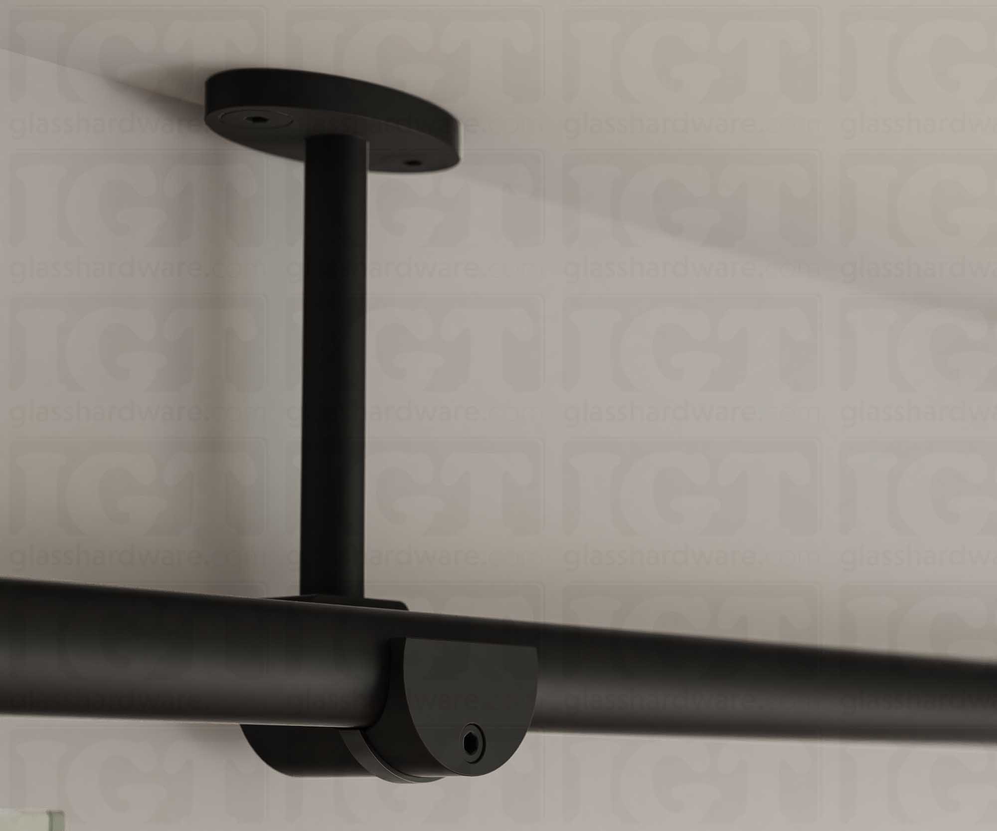 Ceiling Mount Bracket for Barn Door - Matte Black - Image 3