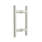 6″ Center-to-Center Round Ladder Handle – Brushed Nickel