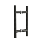 6″ Center-to-Center Round Ladder Handle – Matte Black