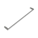 24” Square Towel Bar for Bypass System – Polished Stainless