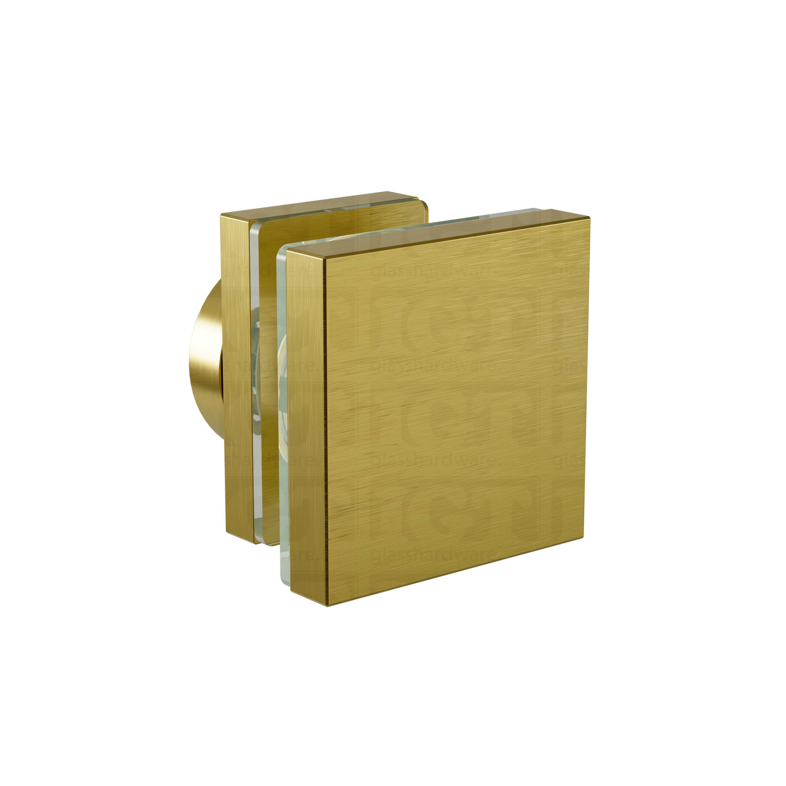 Glass to Track Connector for SQ Roller System - Gold Brushed