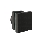 Glass to Track Connector for SQ Roller System – Matte Black