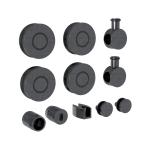 38IGT Roller System – Polished Gun Metal