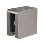 Glass Clamp for Square Post – Brushed Stainless