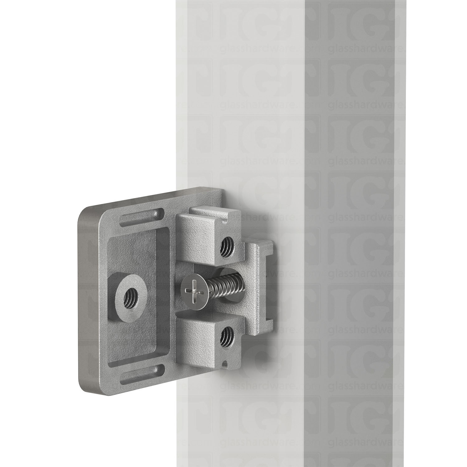 Glass Clamp for Square Post - Brushed Stainless - Image 7