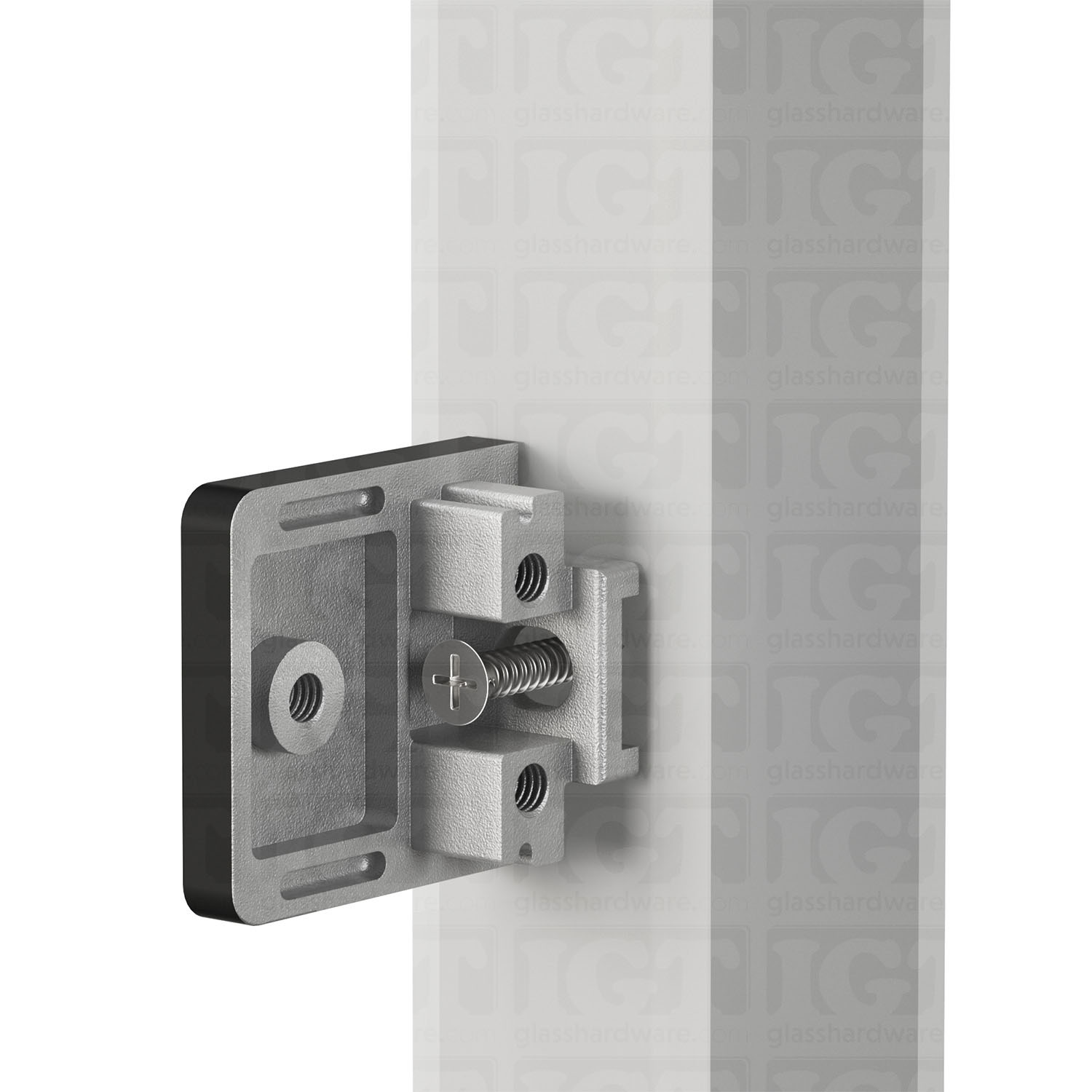 Glass Clamp for Square Post - Matte Black - Image 7