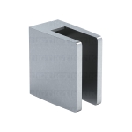 Heavy Duty Glass Clamp (Flat) for  1/2″- 9/16″ Glass  – Brushed Stainless