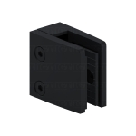 Heavy Duty Glass Clamp (Flat) for  1/2″- 9/16″ Glass  – Matte Black