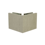 Oversized Glass-to-Glass 90 Degree Square Edge Clamp – Brushed Nickel
