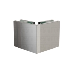 Oversized Glass-to-Glass 90 Degree Square Edge Clamp – Chrome Polished