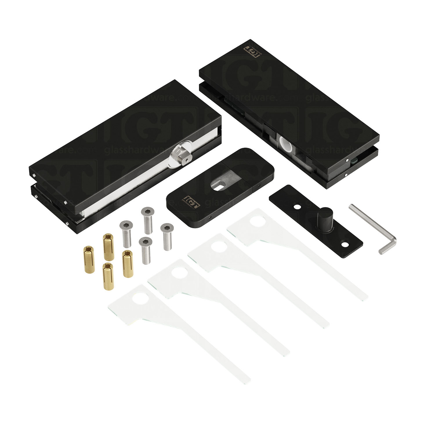 Hydraulic Patch Fitting Kit (Hold Open) - Matte Black