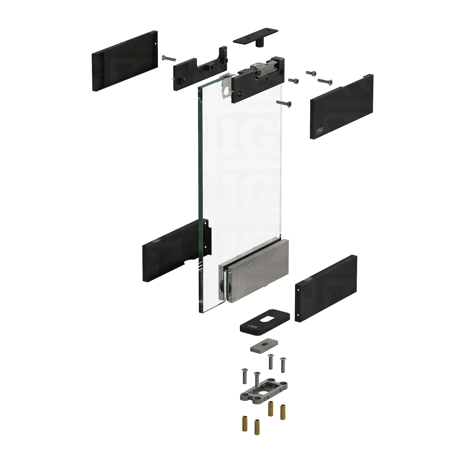 Hydraulic Patch Fitting Kit (Hold Open) - Matte Black - Image 6