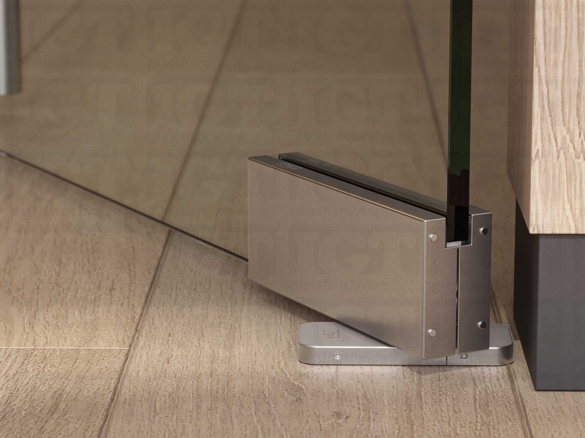 Bottom Hydraulic Patch 90º Hold Open - Brushed Stainless - Image 4