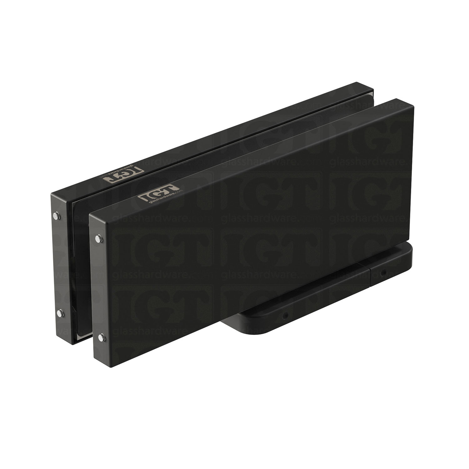 Bottom Hydraulic Patch 90º Hold Open - Matte Black