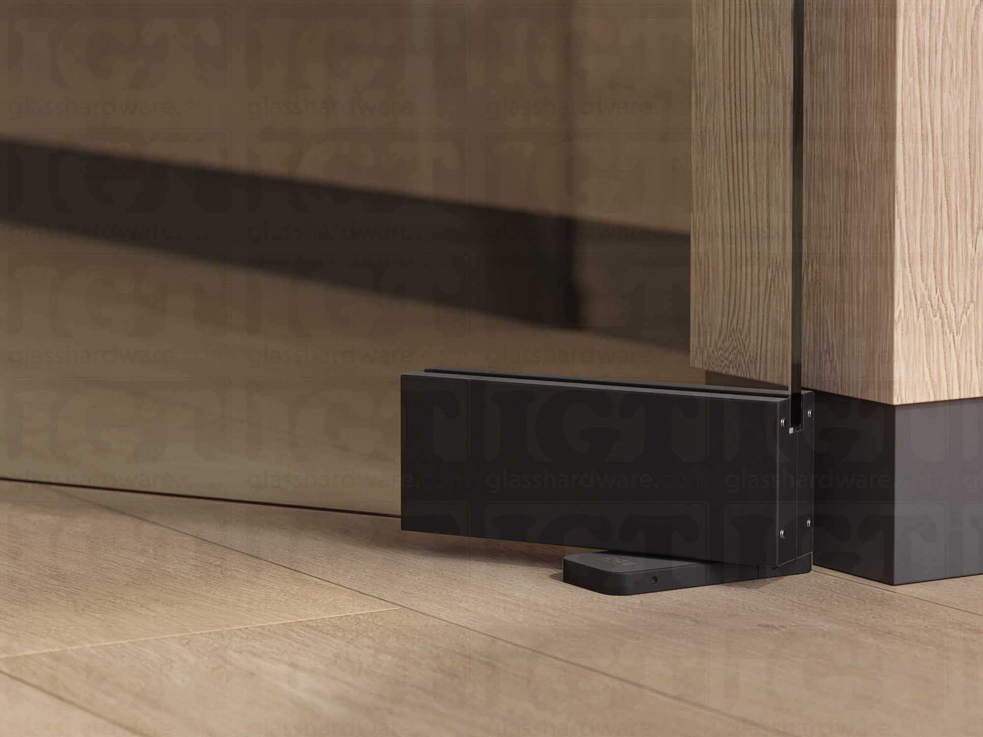 Bottom Hydraulic Patch 90º Hold Open - Matte Black - Image 5