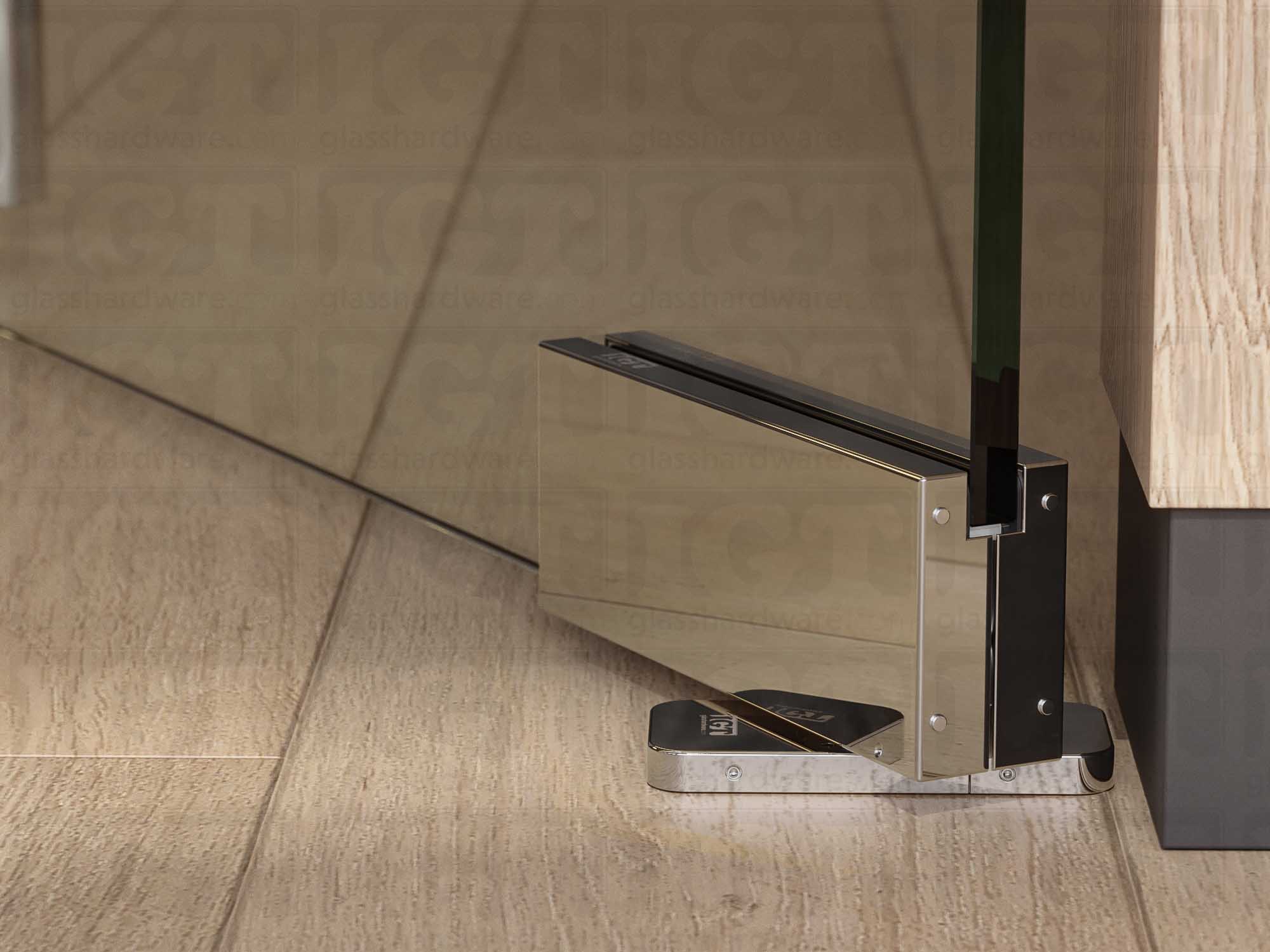 Bottom Hydraulic Patch 90º Hold Open - Polished Stainless - Image 4