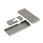 Replacement Covers for Bottom Hydraulic Patch Fitting – Brushed Stainless