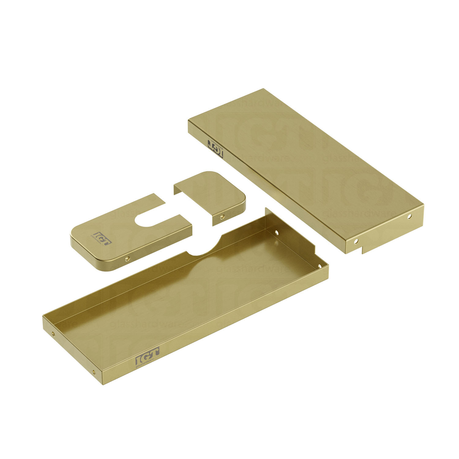 Replacement Covers for Bottom Hydraulic Patch Fitting - Gold Brushed