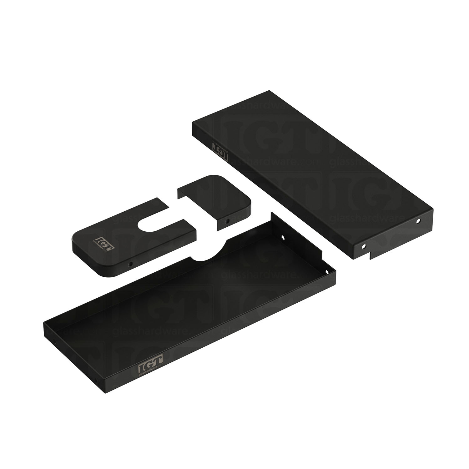 Replacement Covers for Bottom Hydraulic Patch Fitting - Matte Black