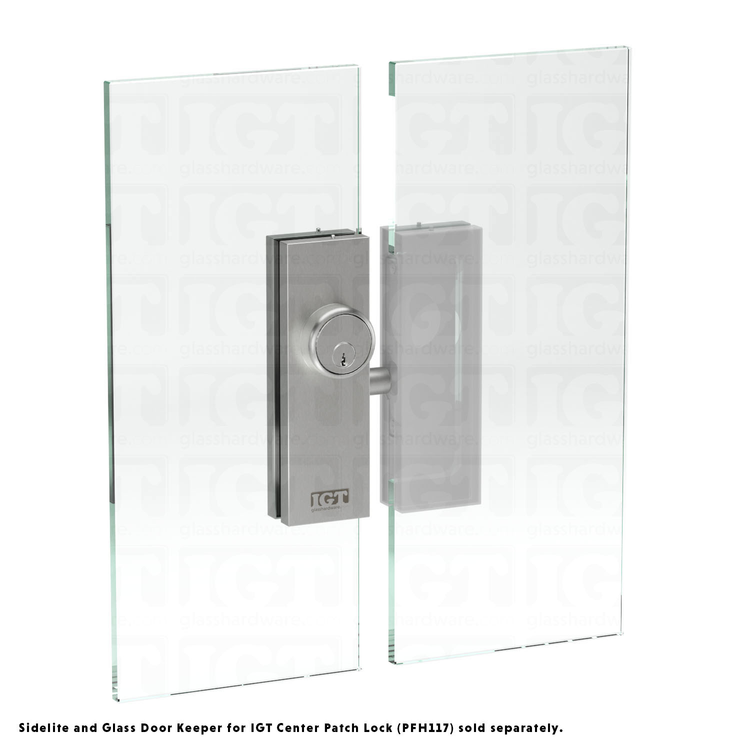 IGT Center Patch Lock - Brushed Stainless - Image 7