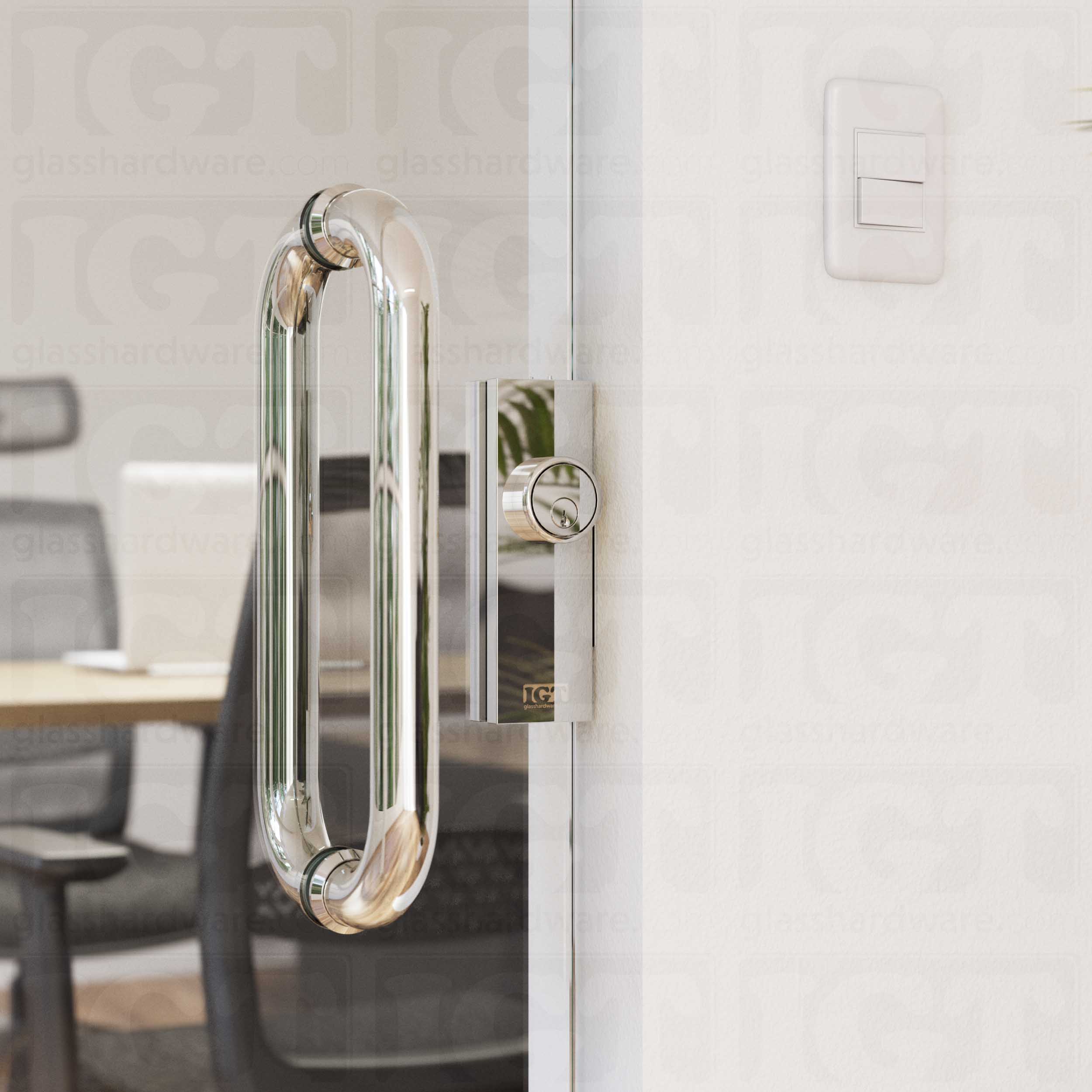 IGT Center Patch Lock - Polished Stainless - Image 4