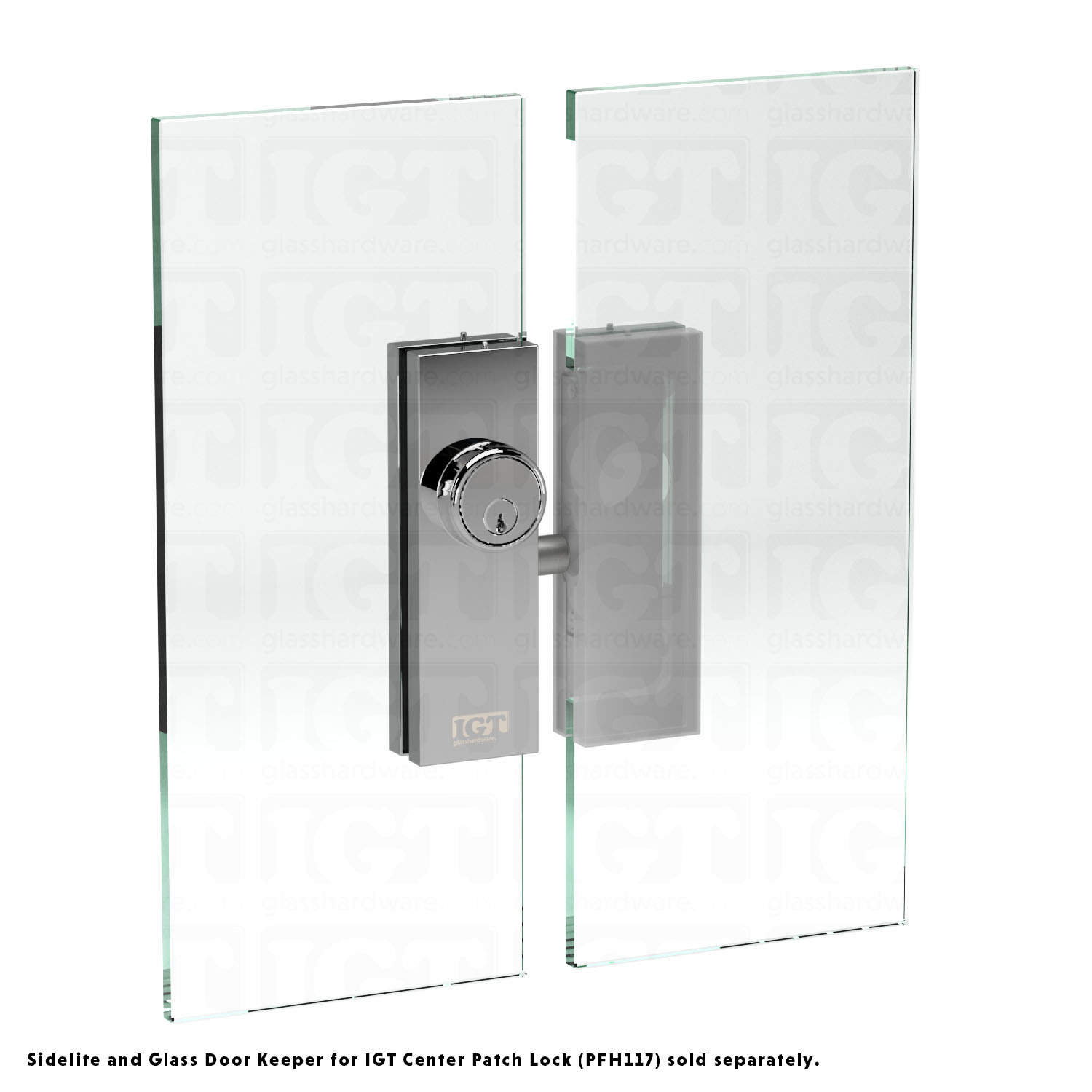 IGT Center Patch Lock - Polished Stainless - Image 7