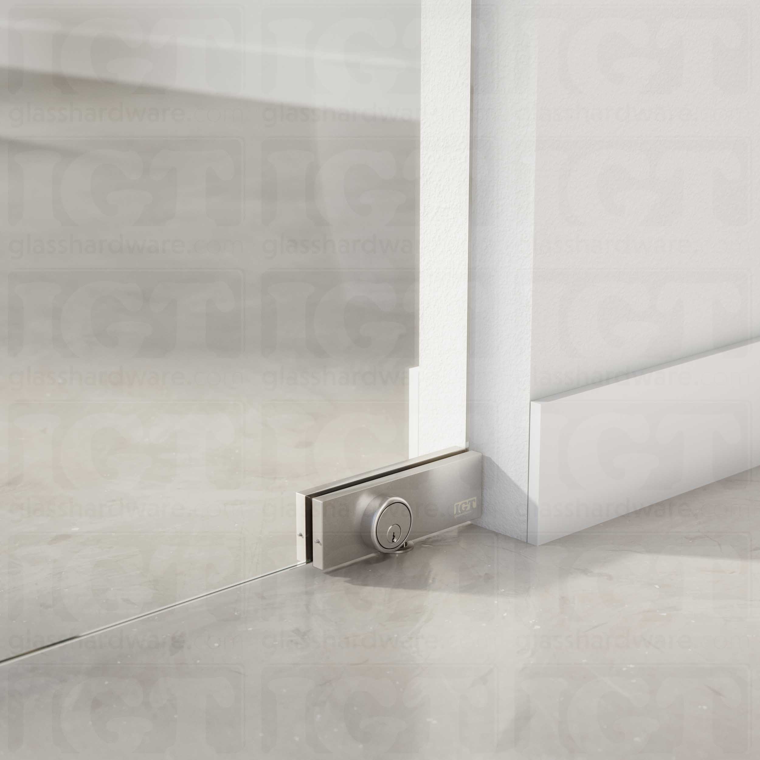 IGT Top and Bottom Patch Lock - Brushed Stainless - Image 5