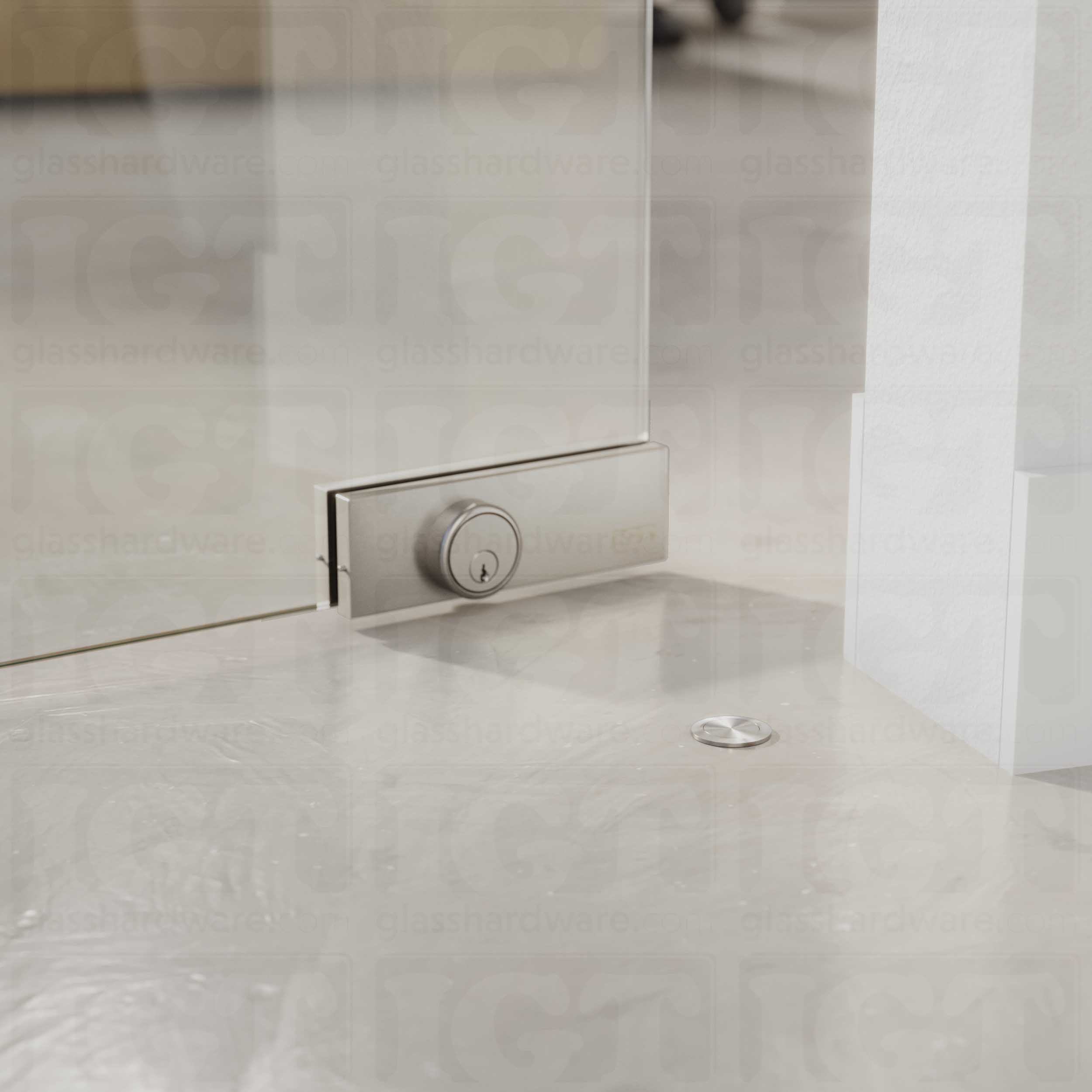 IGT Top and Bottom Patch Lock - Brushed Stainless - Image 4