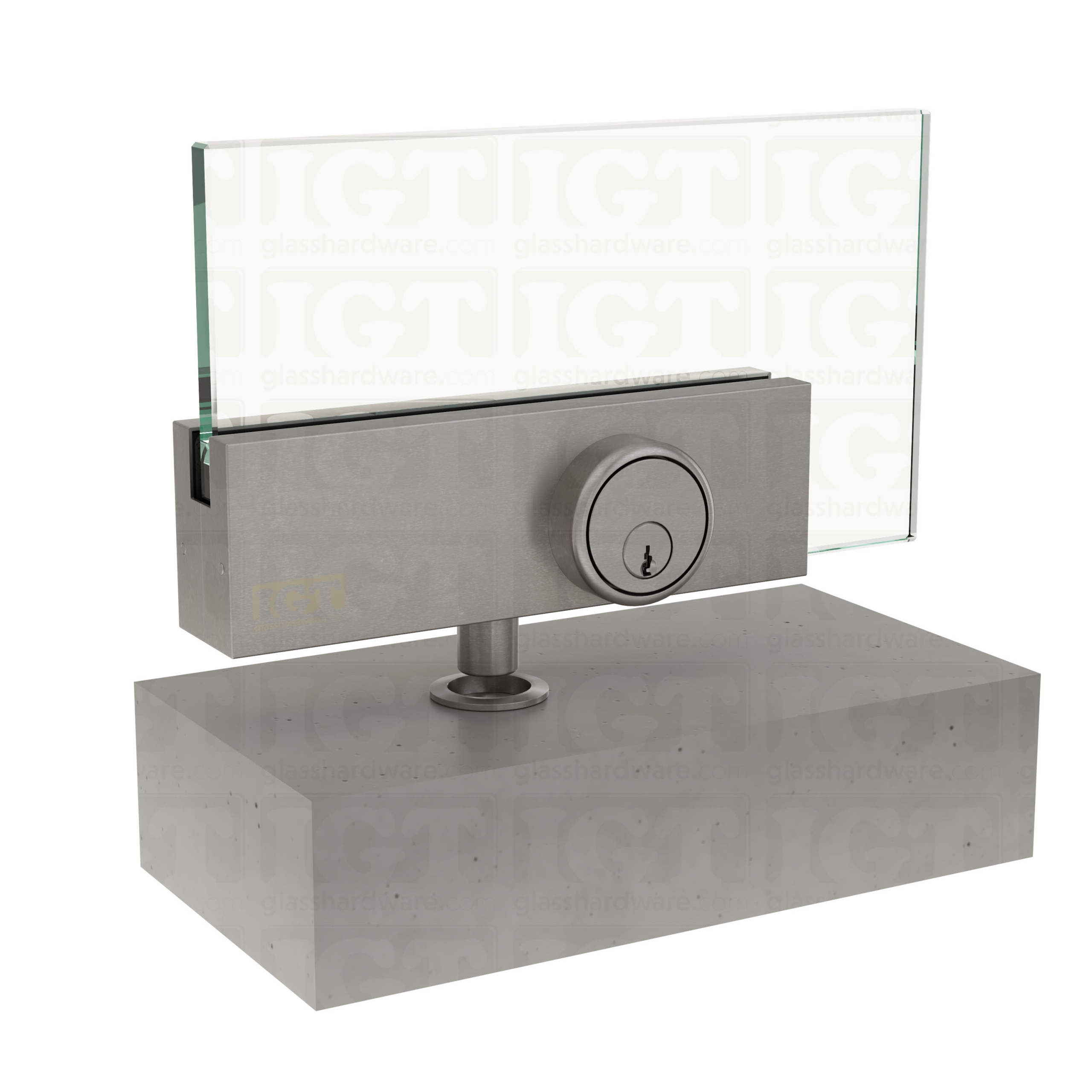 IGT Top and Bottom Patch Lock - Brushed Stainless - Image 7