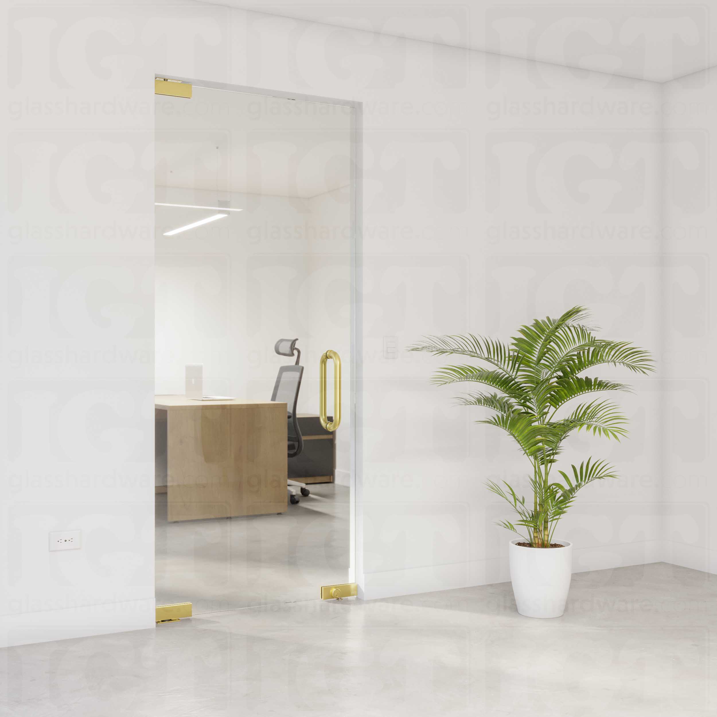 IGT Top and Bottom Patch Lock - Gold Brushed - Image 2