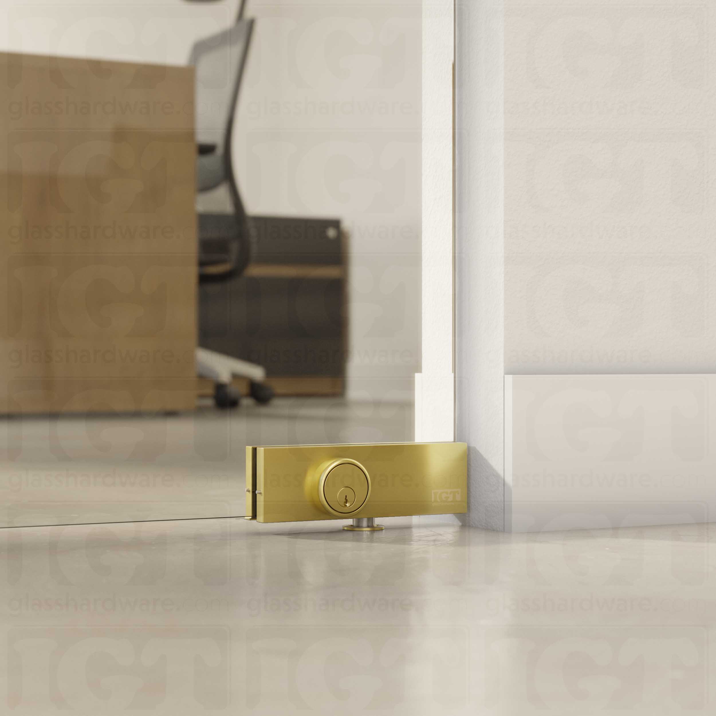 IGT Top and Bottom Patch Lock - Gold Brushed - Image 3