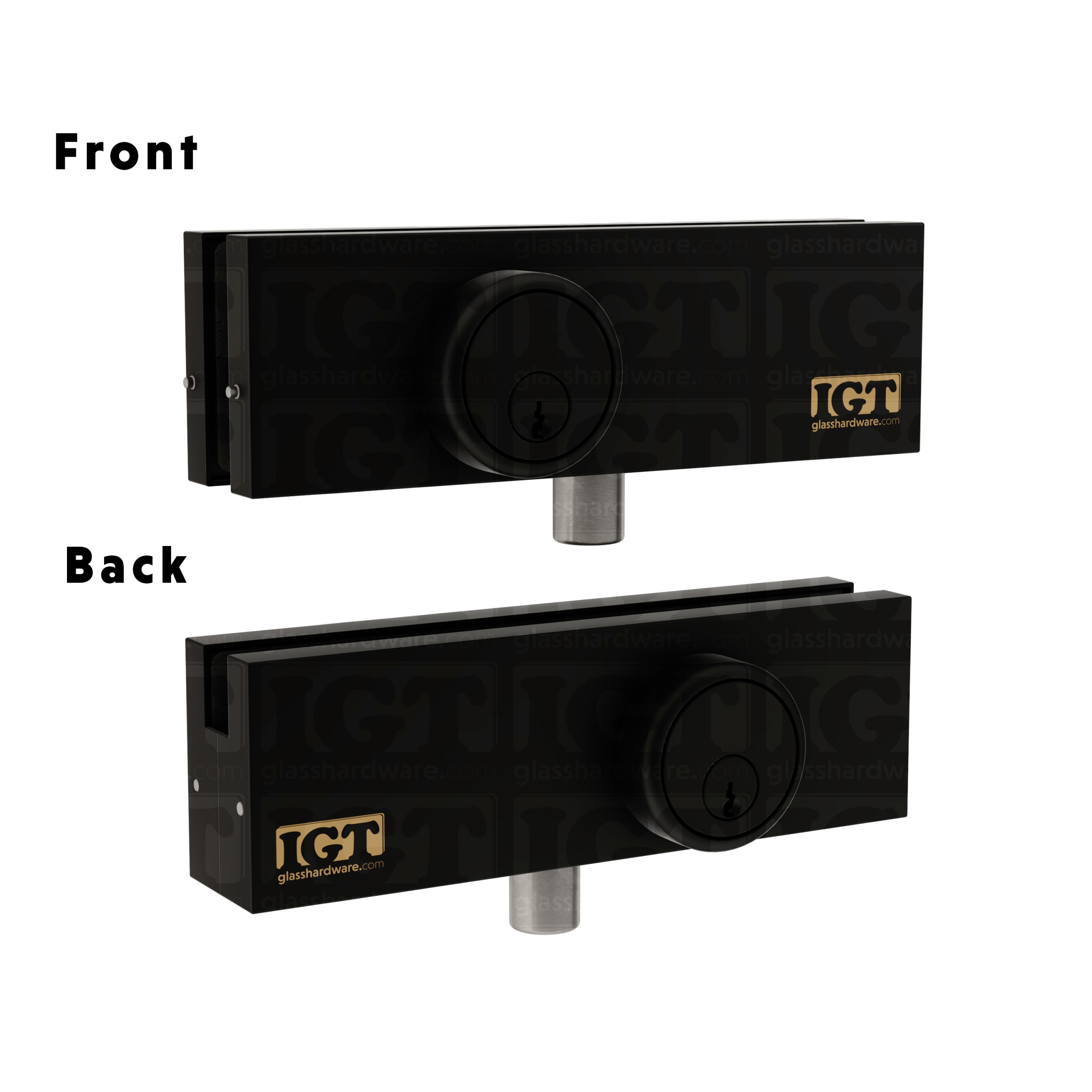 IGT Top and Bottom Patch Lock - Matte Black - Image 6