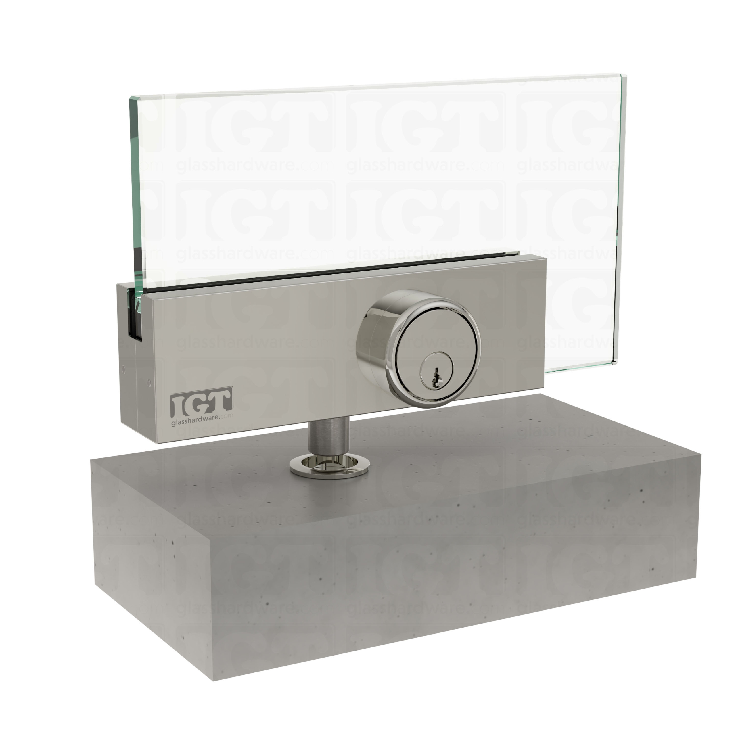 IGT Top and Bottom Patch Lock - Polished Stainless - Image 7
