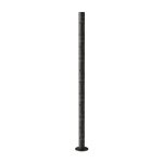 39 1/2″ Round Cable Railing Post – Matte Black