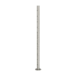 39 1/2″ Round Cable Railing Post – Polished Stainless