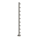 39 1/2” Round Rod Railing Post – Brushed Stainless
