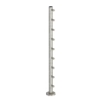 39 1/2” Round Rod Railing Post – Polished Stainless