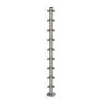 39 1/2” Round Rod Railing Corner Post – Brushed Stainless