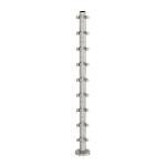 39 1/2” Round Rod Railing Corner Post – Polished Stainless