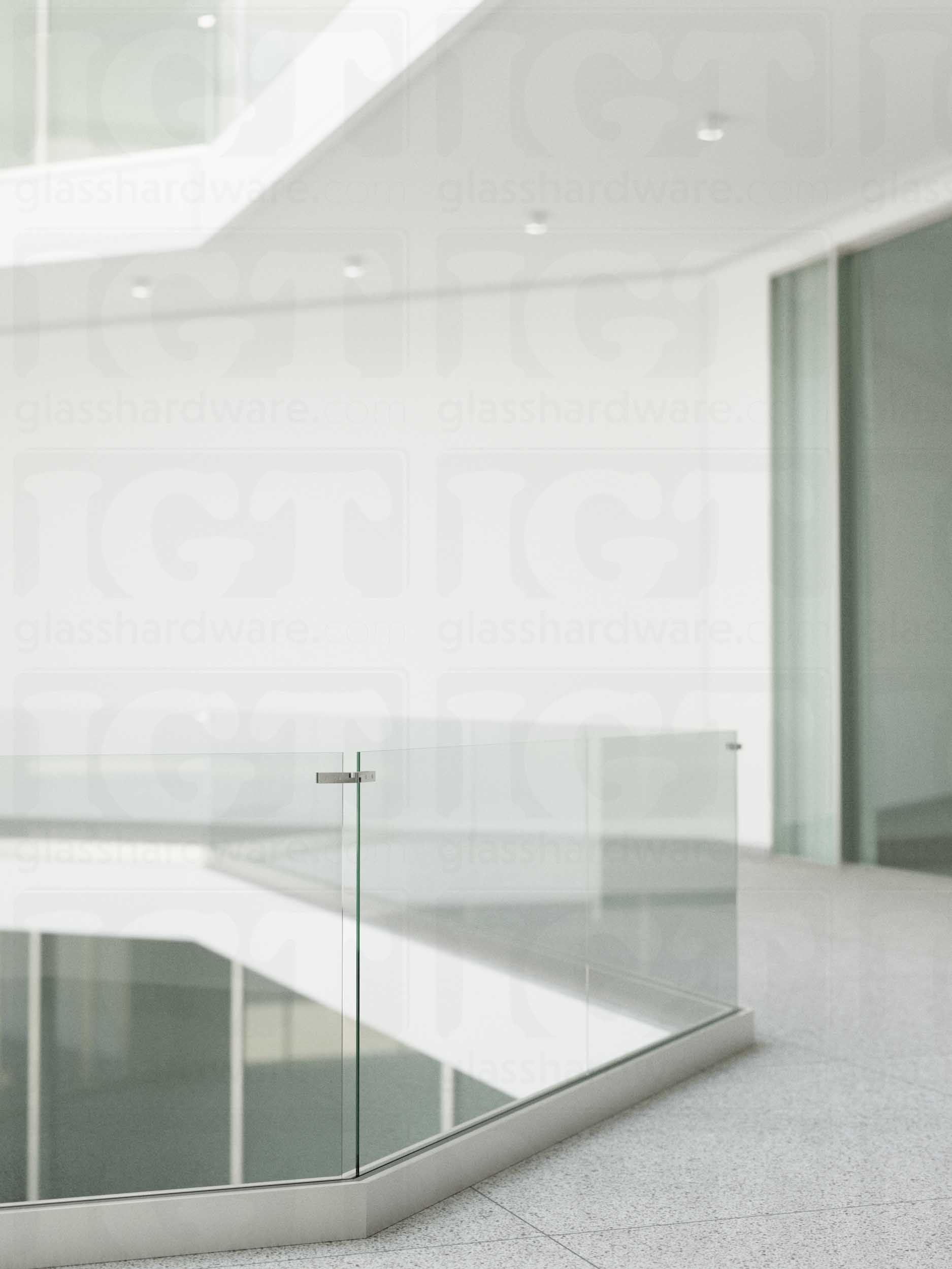 Adjustable Glass Bracing Clamp - Brushed Stainless - Image 2