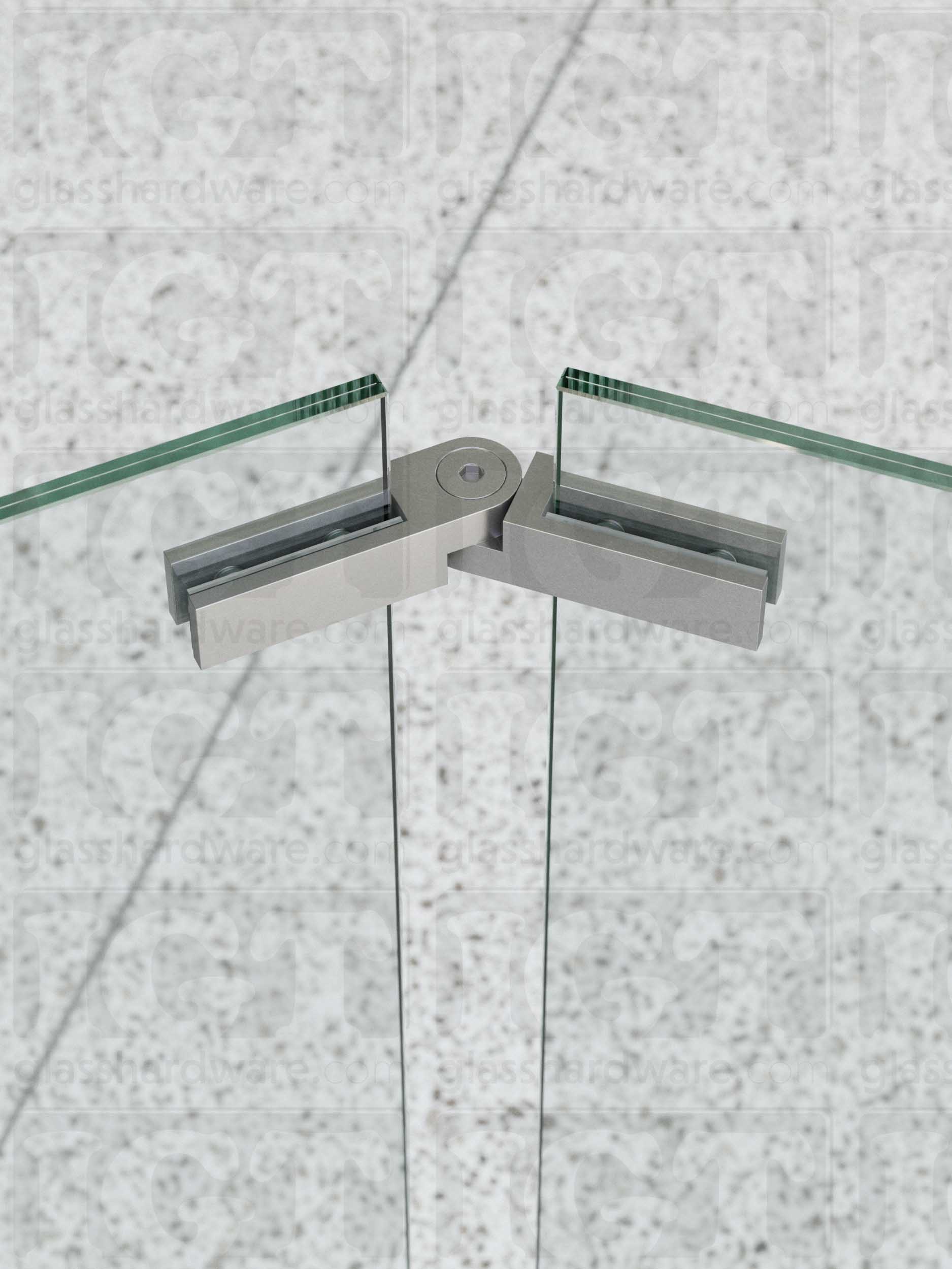 Adjustable Glass Bracing Clamp - Brushed Stainless - Image 3