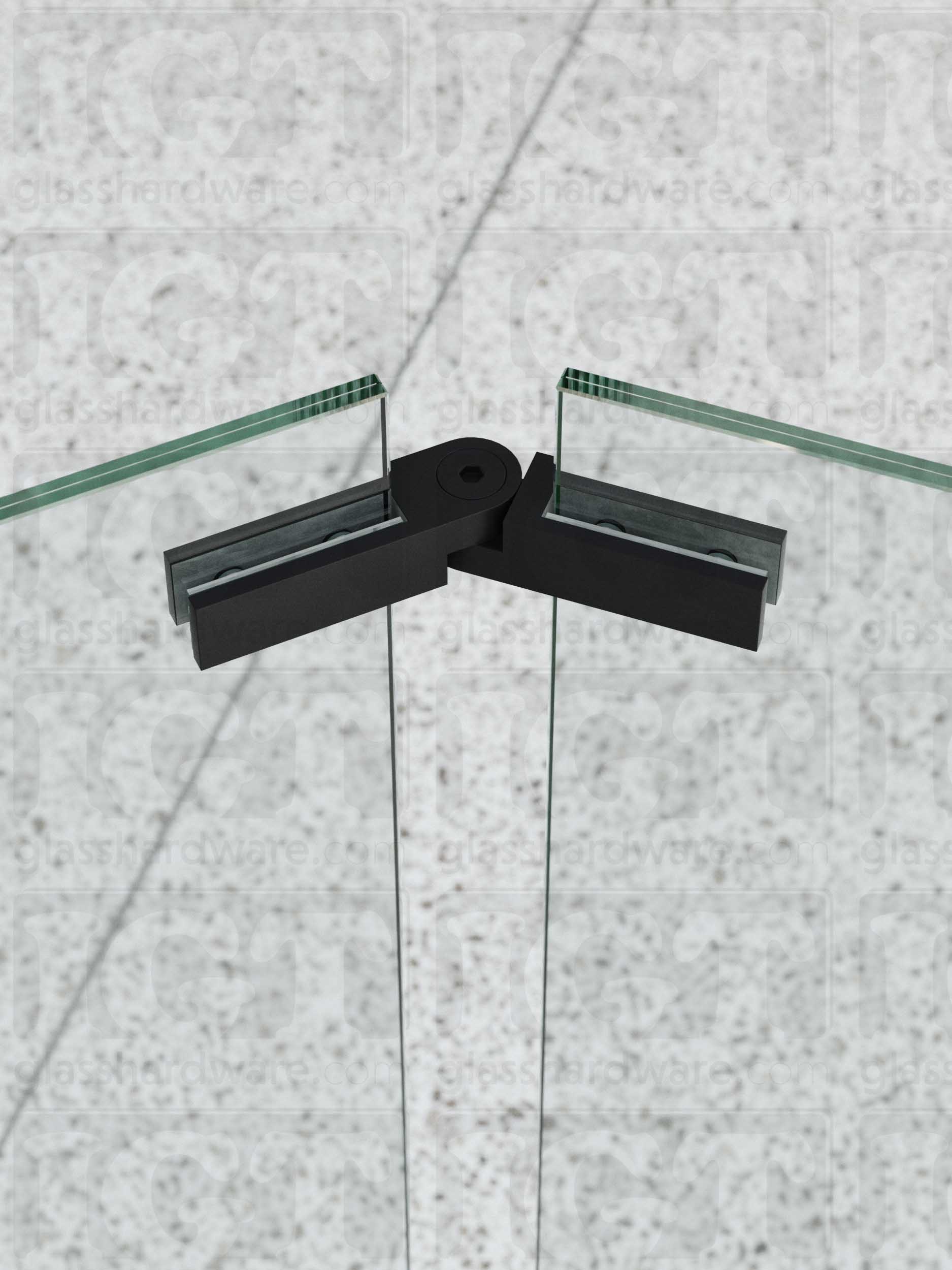 Adjustable Glass Bracing Clamp - Matte Black - Image 3