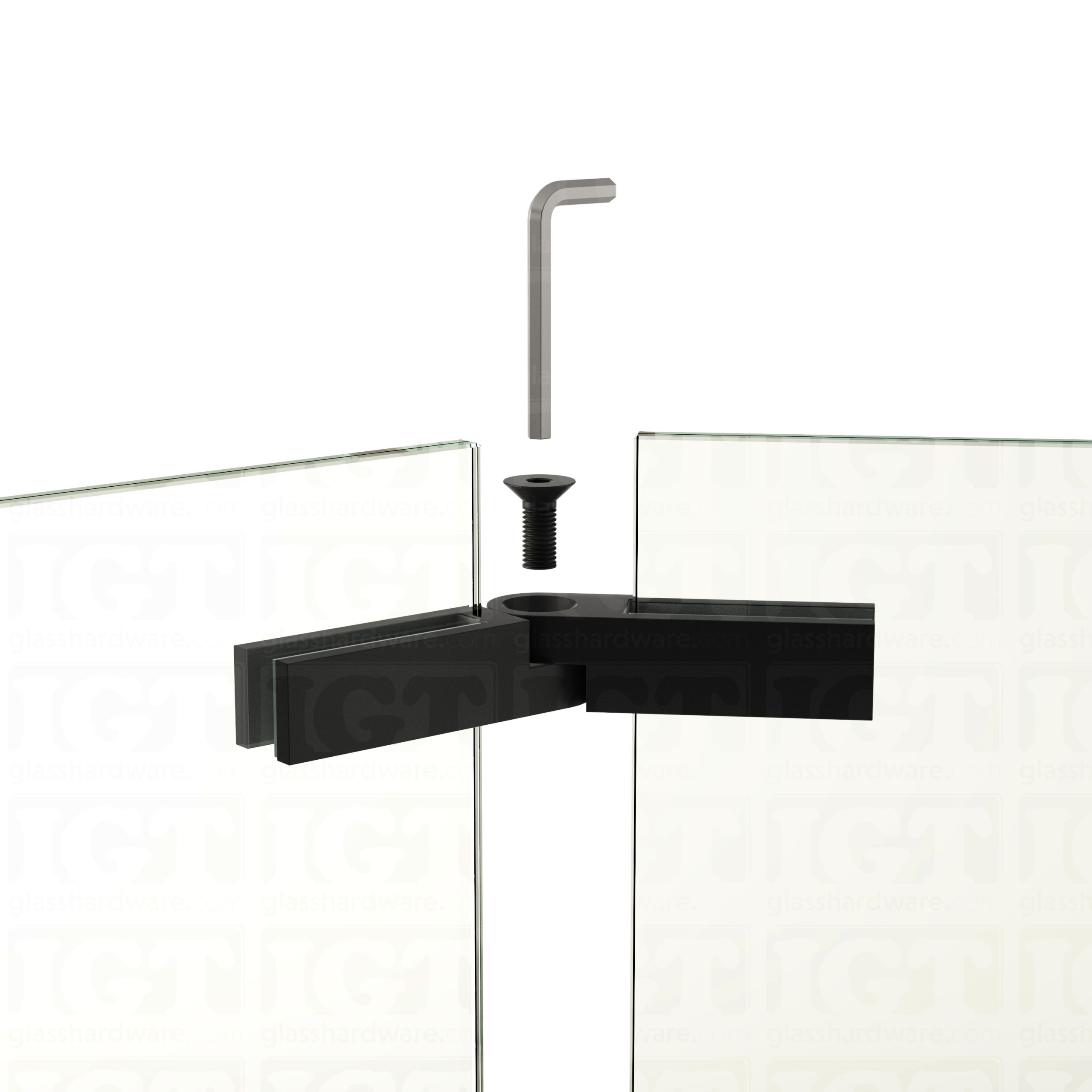 Adjustable Glass Bracing Clamp - Matte Black - Image 8