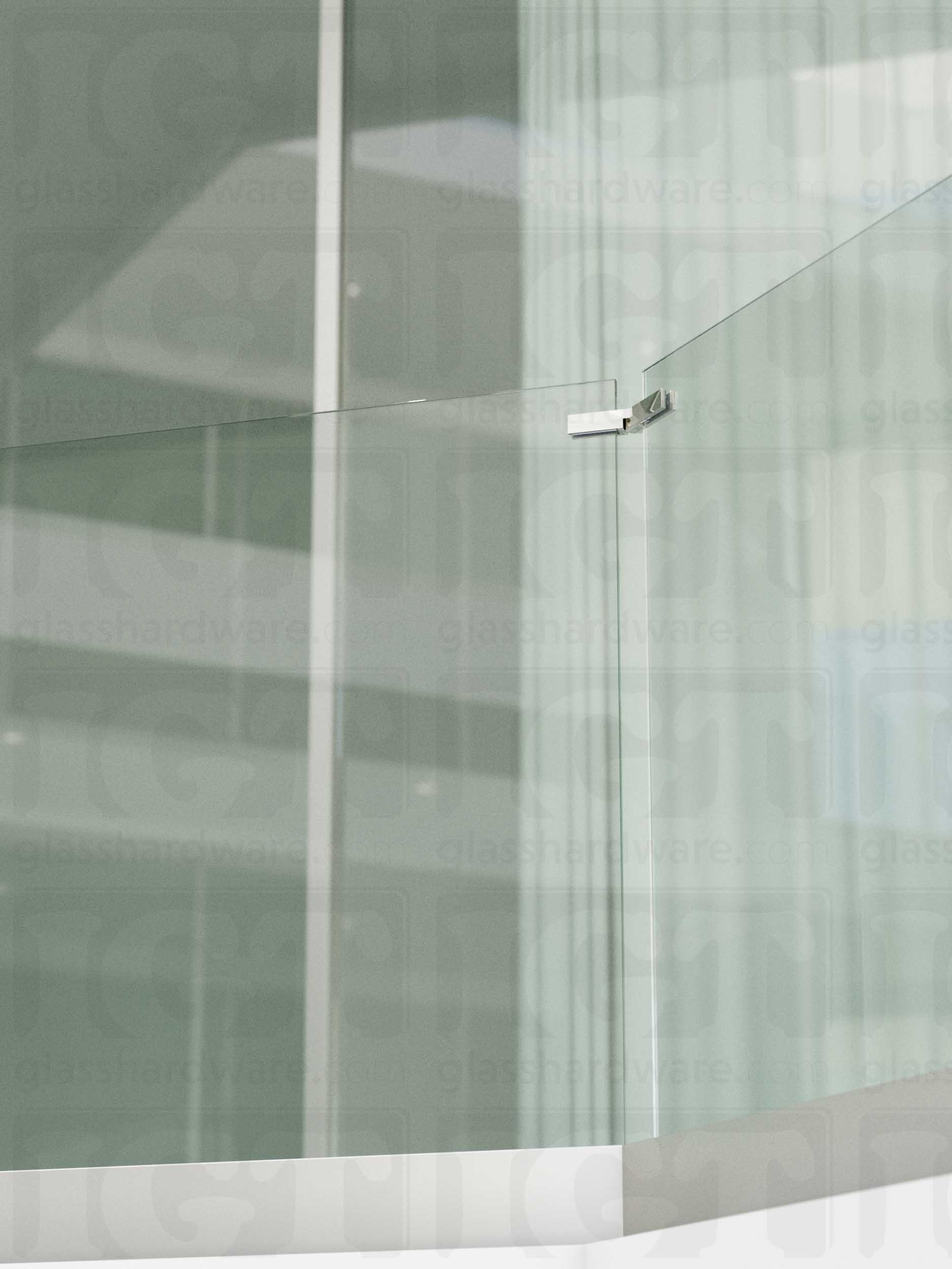 Adjustable Glass Bracing Clamp - Polished Stainless - Image 5