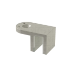 Glass Mount Adjustable Bracket for Support Bar – Brushed Nickel
