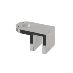 Glass Mount Adjustable Bracket for Support Bar – Chrome Polished